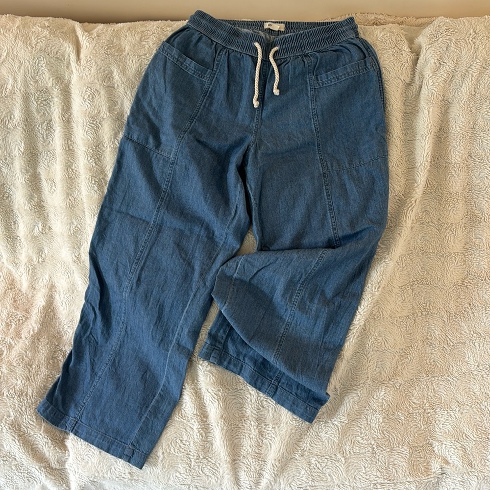Pact Organic Denim Chambray Sailor Pants